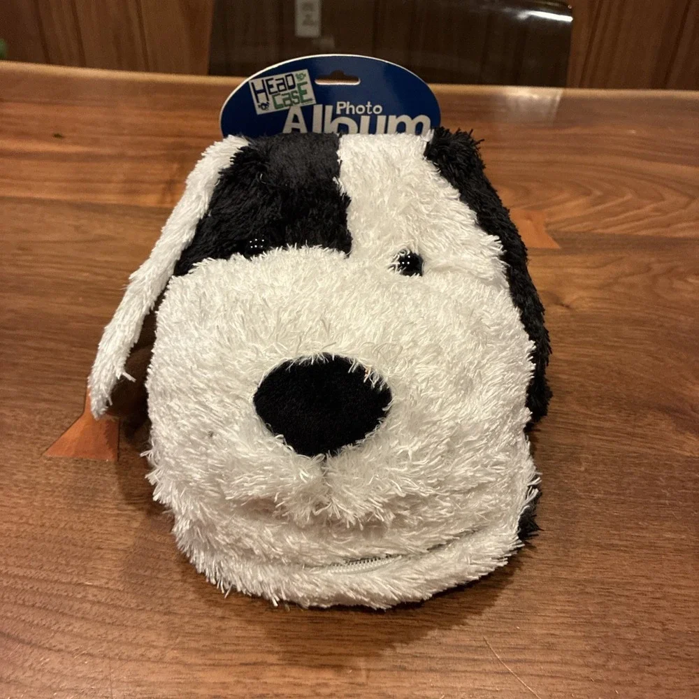 Vintage HeadCase Dog Plush Slip-in Photo Album Holds 60 4x6 Photos